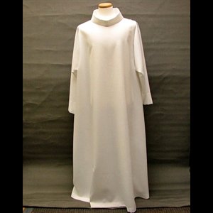 Aube très ample Col gaspard élargie Blanche 53"