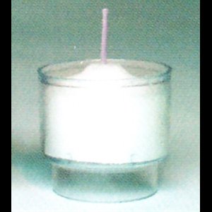 Disposable 6 hours Plastic Vigil Lights Crystal / ea