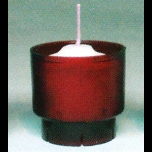 Disposable 6 hours Plastic Vigil Lights Red / ea
