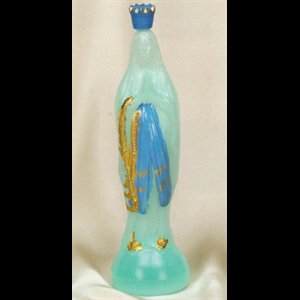 Our Lady of Lourdes Holy Water Bottle, 9" (23 cm)