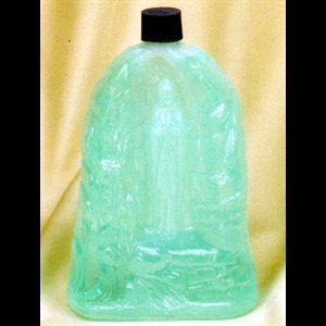 Grotto of Lourdes Plastic Holy Water Bottle, 7" (18 cm)