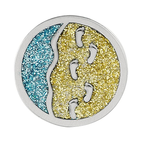 Jeton poche « Empreintes », étain, 3 cm, Français / un Jeton poche « Empreintes », étain, 3 cm, Français / un