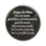 Jeton de poche Ange Gardien, en étain, 1.25" (3 cm)