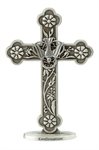 Pewter Confirmation Cross w / Dove & Base, 4¾" Pewter Confirmation Cross w / Dove & Base, 4¾"