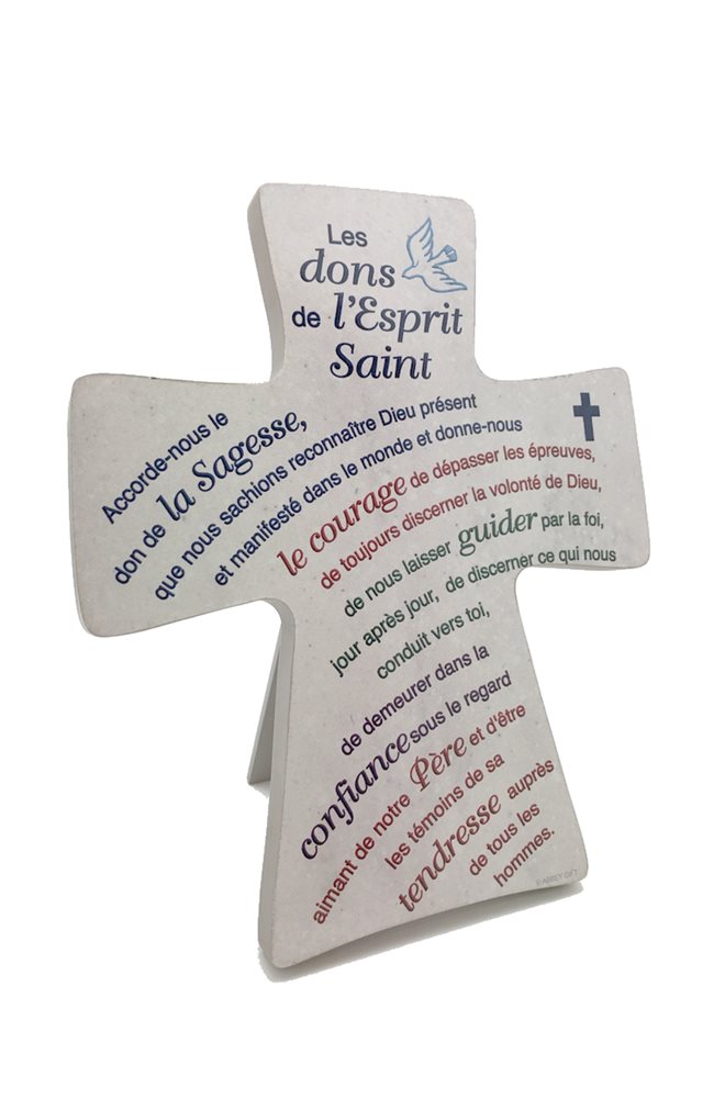 Crucifix, Marble-look plaque, modern design, French Crucifix, Marble-look plaque, modern design, French