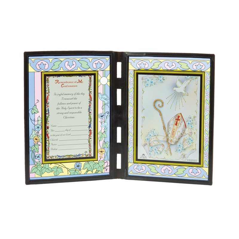 Plaque de Confirmation, verre teint, 13x18 cm, Anglais Plaque de Confirmation, verre teint, 13x18 cm, Anglais
