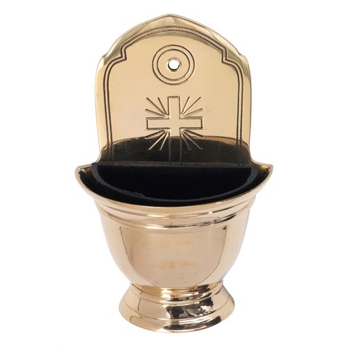 Brass Holy Water Font 6 1 / 2" (16 cm)