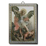 Plaque Icône Saint Michel, 4" x 5.5" (10 x 14 cm) Plaque Icône Saint Michel, 4" x 5.5" (10 x 14 cm)