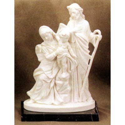 Statue Sainte Famille 12" (30.5 cm) en marbre blanc