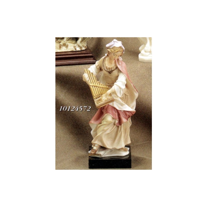 Statue Sainte Cécile 8" (20 cm) en marbre couleur