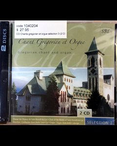 CD Chants grégorien et orgue sélection 3 (2 CD)