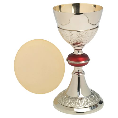 Silver Plated Chalice and Paten 9 1 / 2" (24 cm)
