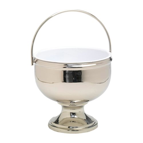 Silver Plated Holy Water Pot 7" x 7" (18 cm)