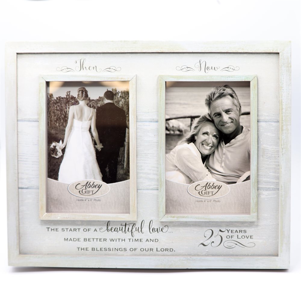 Cadre Avant et maintenant 25 ans, 30x23 cm, Anglais Cadre Avant et maintenant 25 ans, 30x23 cm, Anglais