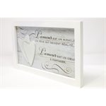 Plaque bois "L'amour est un miracle", 26x18cm, Français Plaque bois "L'amour est un miracle", 26x18cm, Français