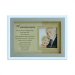 50th wedding ann. Glass Picture Frame, 2"x2'', French 50th wedding ann. Glass Picture Frame, 2"x2'', French