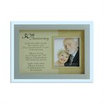 50th wedding ann. Glass Picture Frame, 2"x2'', English 50th wedding ann. Glass Picture Frame, 2"x2'', English
