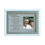 Wedding ann. Glass Picture Frame, 2" x 2'', French Wedding ann. Glass Picture Frame, 2" x 2'', French