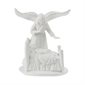 Statue Ange gardien, porcelaine blanche, 14,5 cm