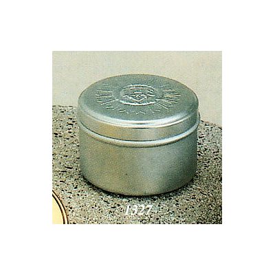 Boîte à hosties en aluminium 2" (5 cm) Ht., 3 1 / 8" (8 cm) D.