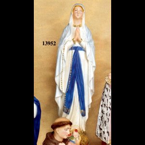 Statue N.D. Lourdes 24" (61 cm) en plâtre