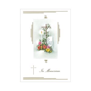 Cartes offrande de messe, 12,4 x 17,8 cm, Français / pqt 12