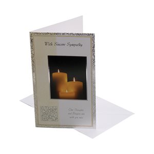 Cartes de condoléances, env. 10,8 x 19 cm, Anglais / un