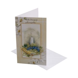 Cartes de condoléances, env. 10,8 x 19 cm, Anglais