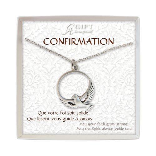 Pendentif Confirmation, chaîne de 41 cm