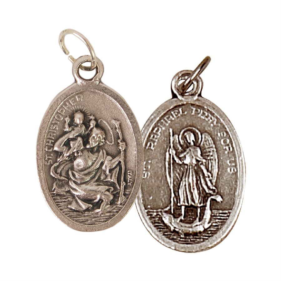 MEDAILLE RELIGIEUSE/ SAINT CHRISTOPHE PROTECTION DES VOYAGEURS. METAL ARGENTE. | eBay