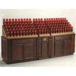 Oak Electric Votive Light Stand, 53" Ht. x 102" W. x 24" D. Oak Electric Votive Light Stand, 53" Ht. x 102" W. x 24" D.