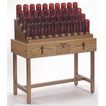 Oak Electric Votive Light Stand, 51" Ht. x 43" W. x 20" D. Oak Electric Votive Light Stand, 51" Ht. x 43" W. x 20" D.