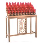 Tubular Base Electric Votive Light Stand, 52" Ht. x 40" W. Tubular Base Electric Votive Light Stand,  52" Ht. x 40" W.