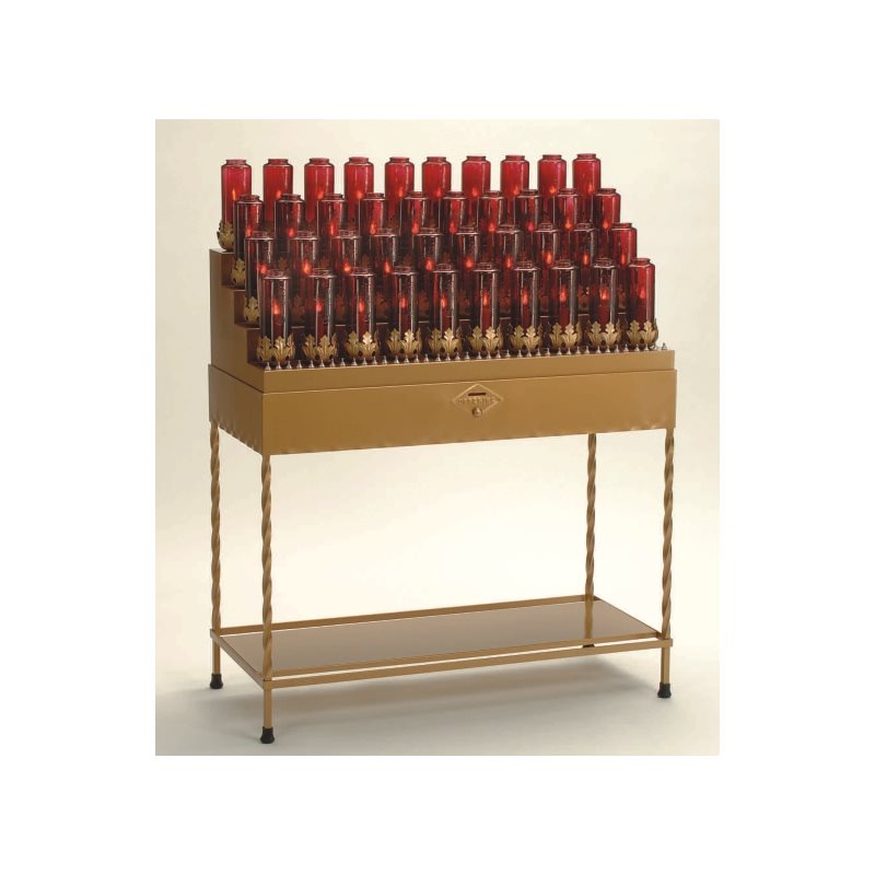 Electric Votive Light Stand, 52" Ht. x 40" W. x 17" D. Electric Votive Light Stand, 52" Ht. x 40" W. x 17" D.