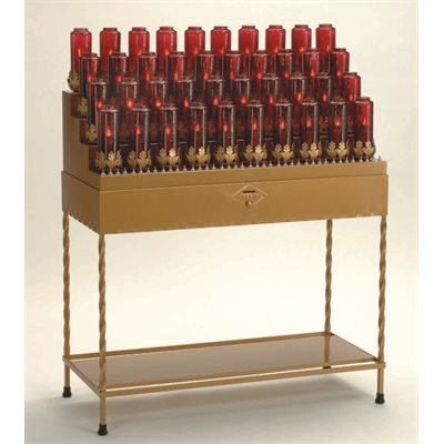 Luminaire électrique en fer forgé, 52" Ht. x 40" L. x 17" P.