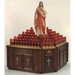 Electric Votive Light Stand, 53" Ht. x 95" W. x 24" D. Electric Votive Light Stand, 53" Ht. x 95" W. x 24" D.