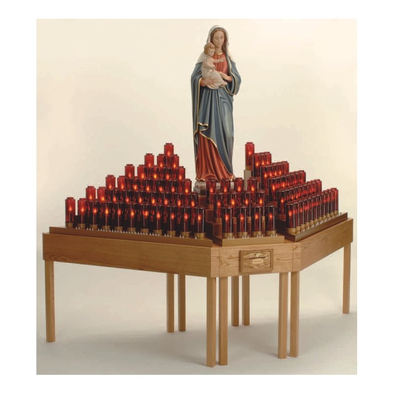 Electric Votive Light Stand, 53" Ht. x 98" W. x 39" D. Electric Votive Light Stand, 53" Ht. x 98" W. x 39" D.