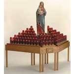 Electric Votive Light Stand, 53" Ht. x 98" W. x 39" D. Electric Votive Light Stand, 53" Ht. x 98" W. x 39" D.