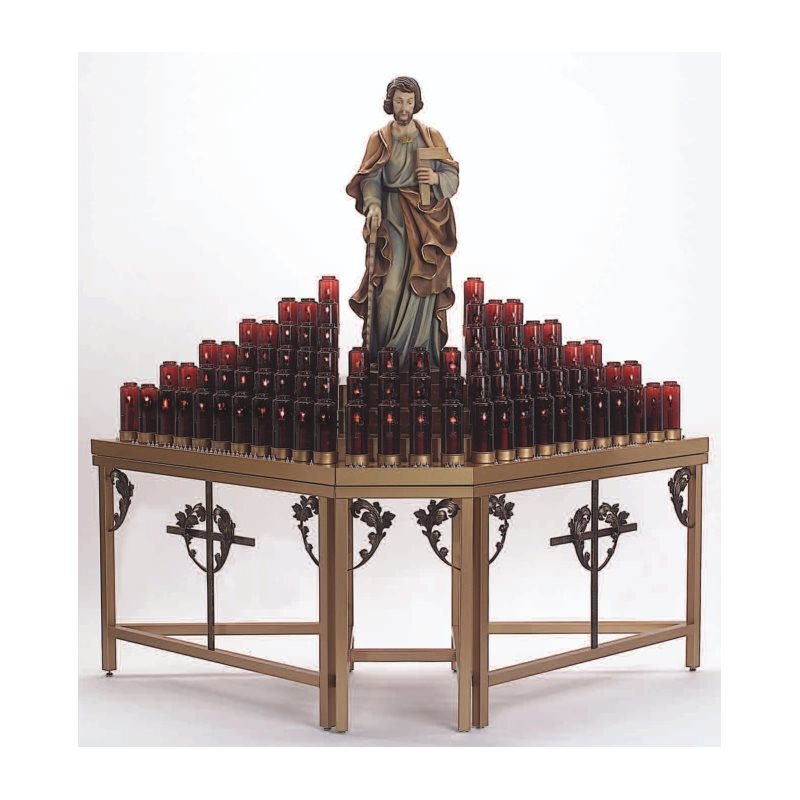 Electric Votive Light Stand, 57" Ht. x 88" W. x 18" D. Electric Votive Light Stand, 57" Ht. x 88" W. x 18" D.