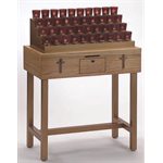 Oak Electronic Votive Light Stand, 43" Ht. x 31" W. x 16" D. Oak Electronic Votive Light Stand, 43" Ht. x 31" W. x 16" D.
