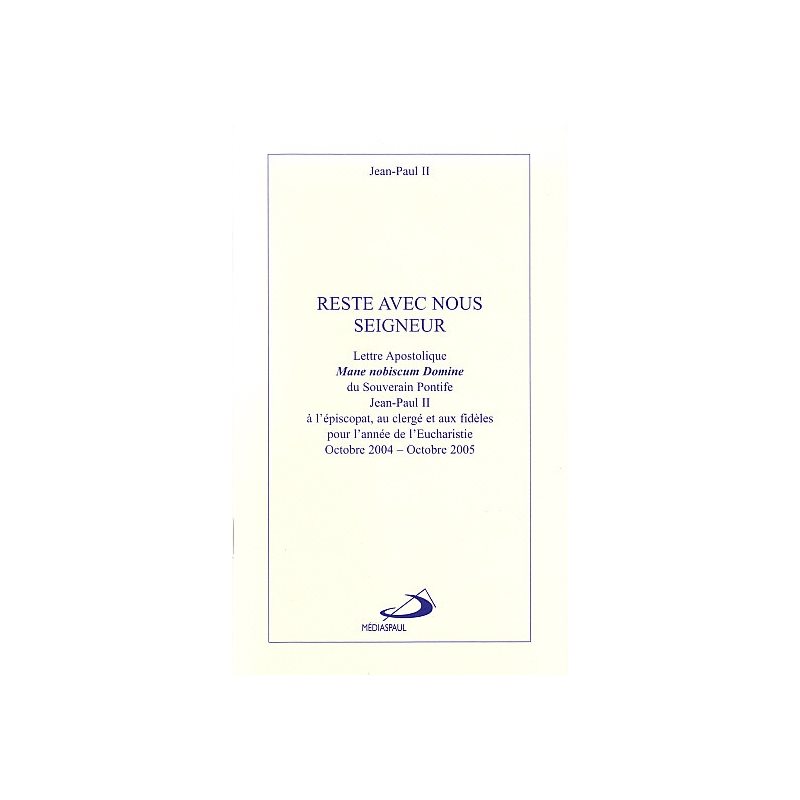Reste avec nous Seigneur (French Book) Reste avec nous Seigneur (French Book)