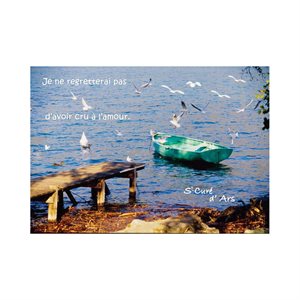 "Croire" Spiritual Cards + env., 4 x 6", French / ea