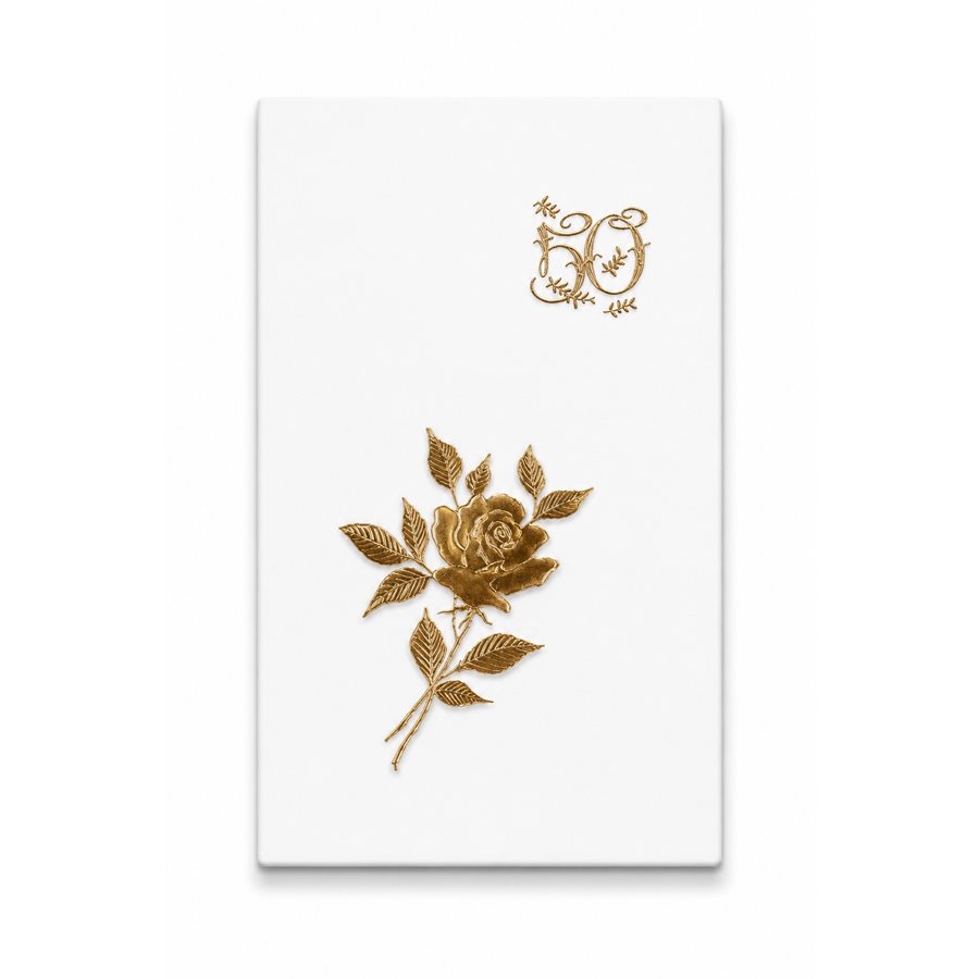 50e Anniv. Cards w / Env., 4" x 6¾", French / ea