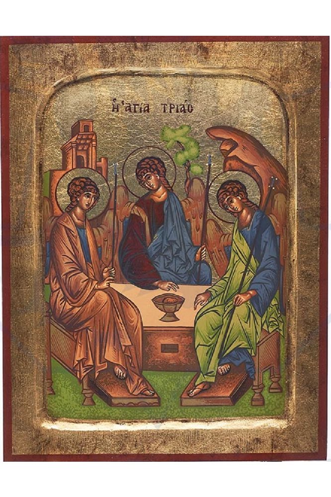 Icône Trinité 8" x 10" (20 x 26 cm) Feuille d'or