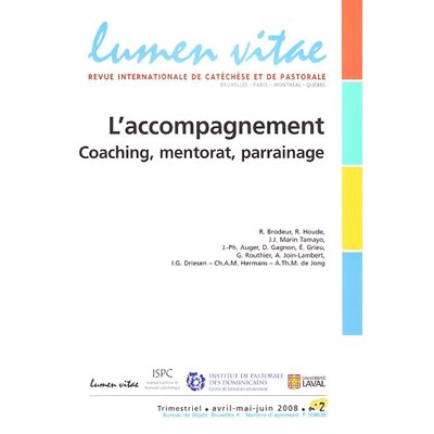 Accompagnement, L' (Lumen Vitae 2008-2)
