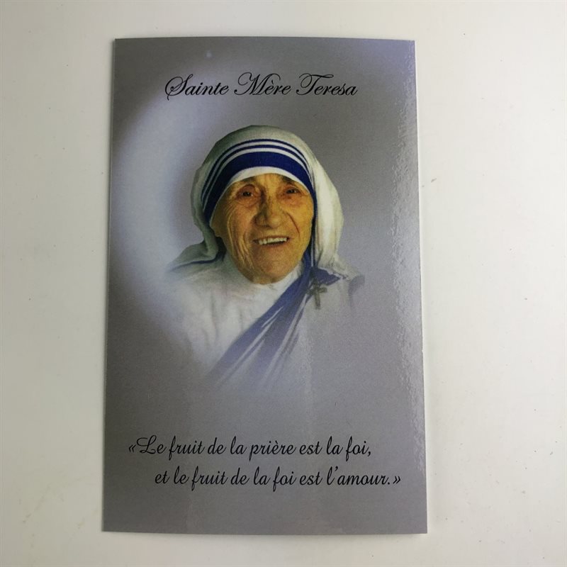 Image et prière «St Teresa», 5.7 x 10 cm, Français / un Image et prière «St Teresa», 5.7 x 10 cm, Français / un