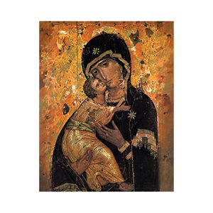 Image icône « Vierge Vladimir », coul., 20,3 x 25,4 cm