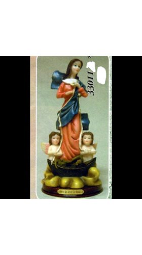 Statue Marie qui défait les noeuds 4" (10 cm) en résine