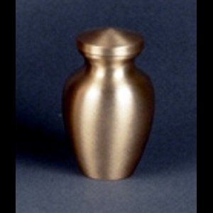 Petite urne commémorative en laiton 3 x 1 3 / 4 x 1 3 / 4