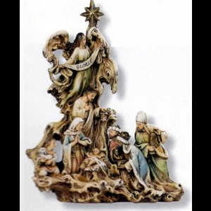 Nativity Set 12" (30.5 cm) Ht. resin-stone / 1 pc